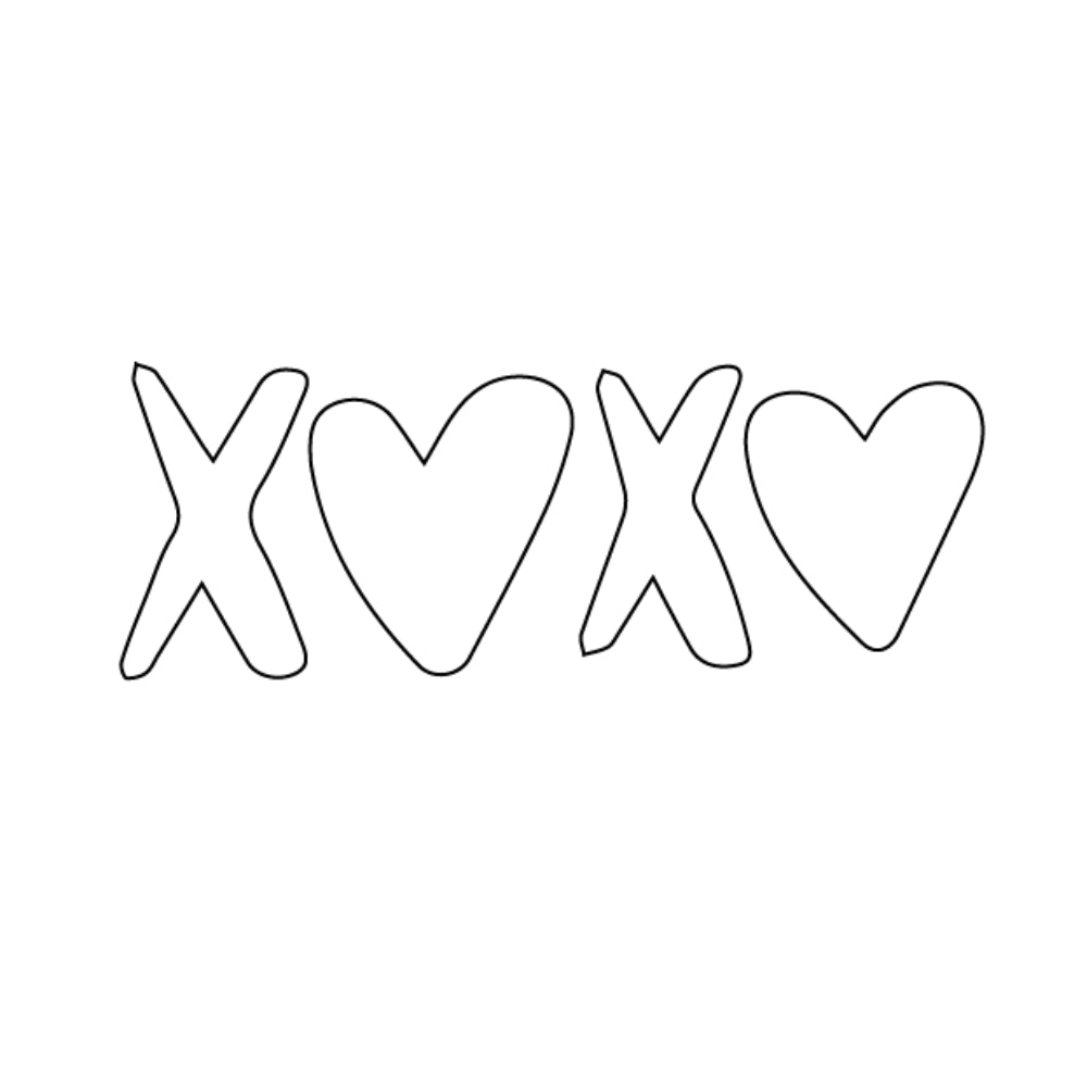 XOXO (X🖤X🖤) Precut - COE 96