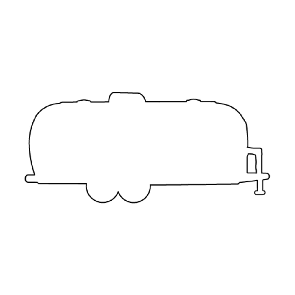 AirStream Trailer Precut Glass Shape - COE 96