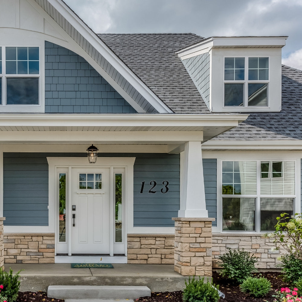 Precut glass shape of numbers 0-9.