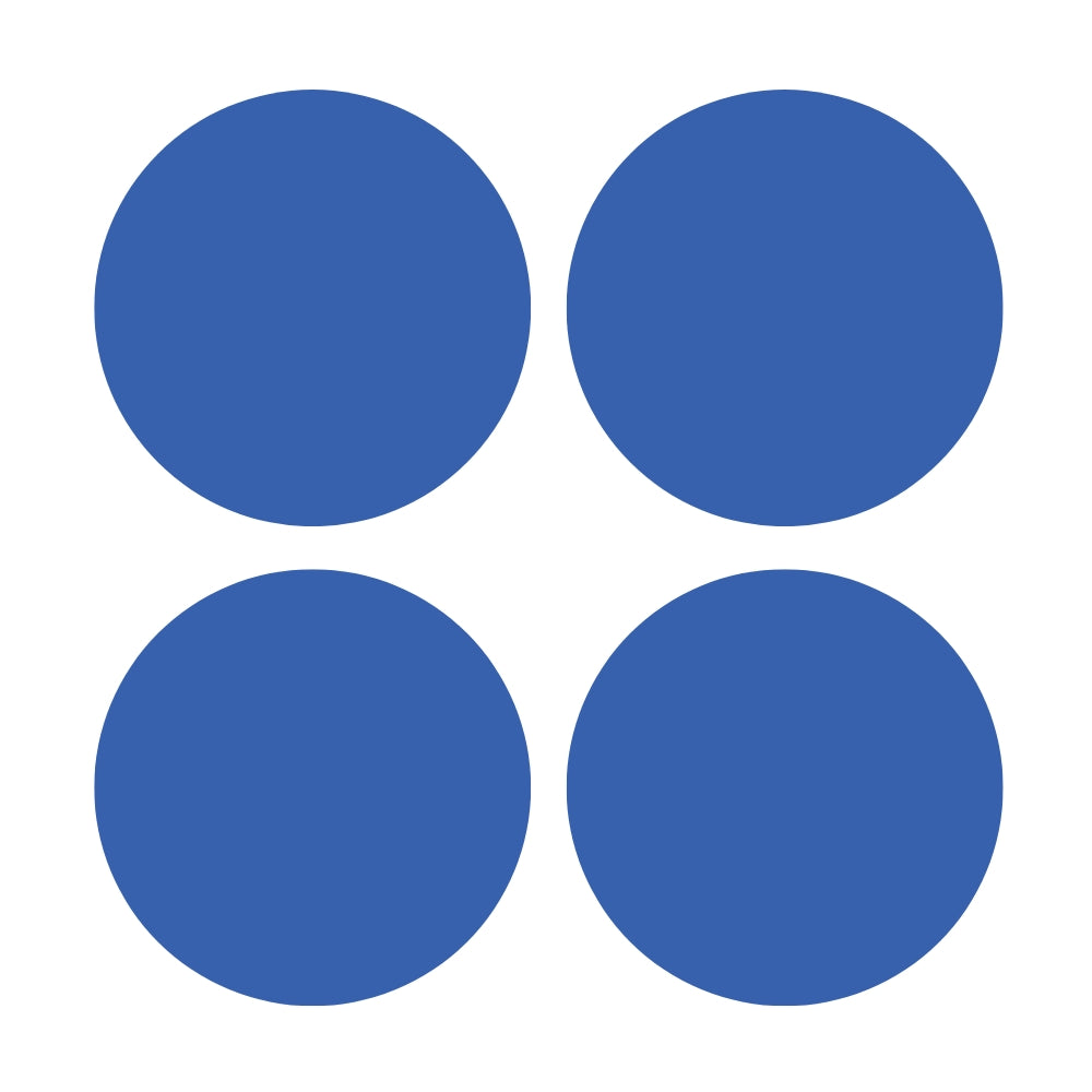 Precut Glass Shape - Circles (4pk) - COE 96