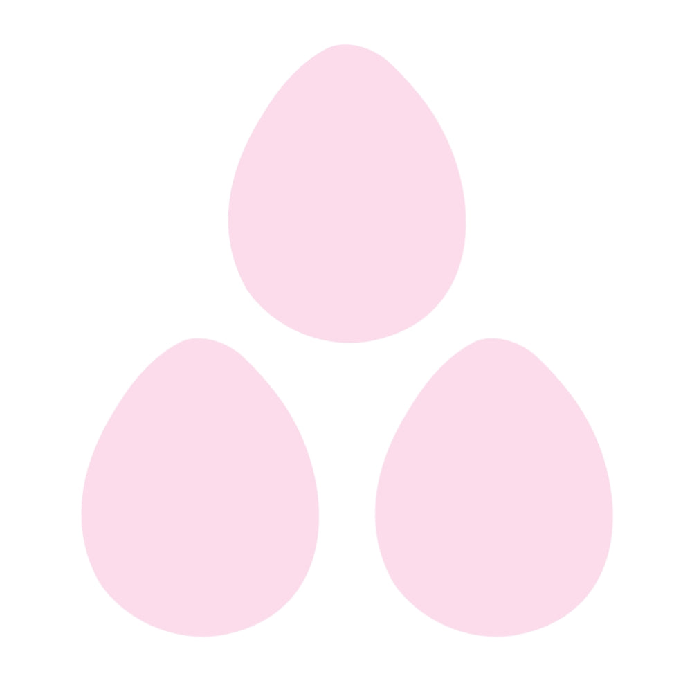 Easter Egg (3pk) Precut Glass Shape - COE 90