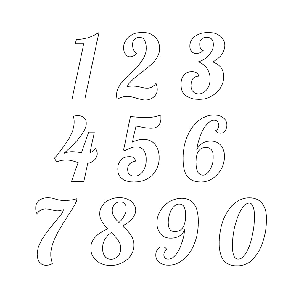 Numbers in Lobster - White COE 96