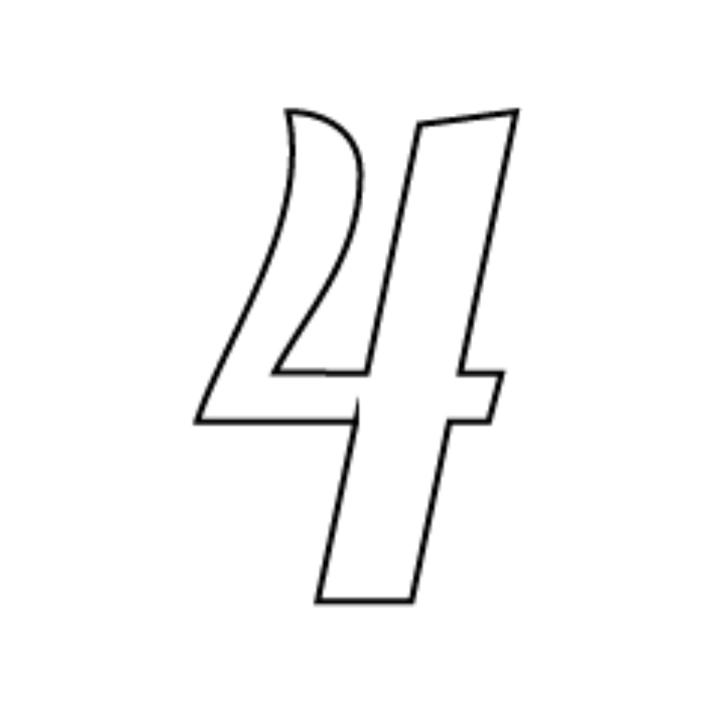 Numbers in Lobster - White COE 90