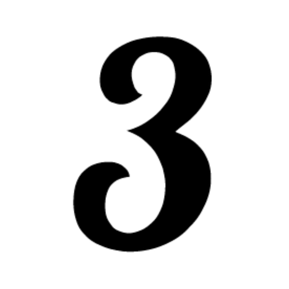 Numbers in Lobster - Black COE 96