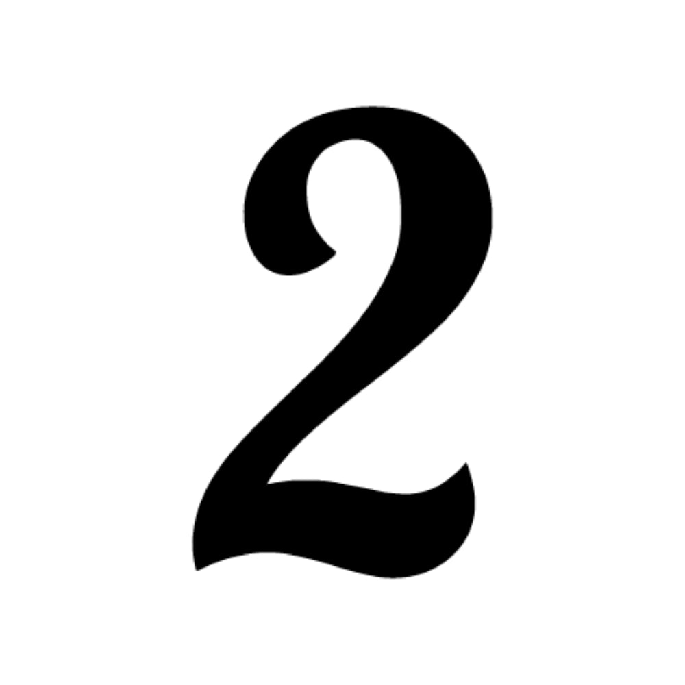 Numbers in Lobster - Black COE 96