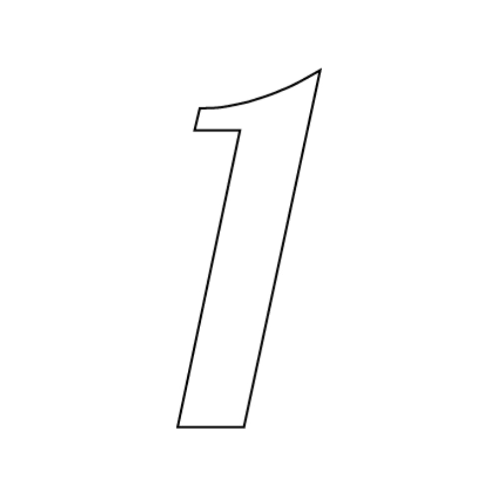 Numbers in Lobster - White COE 96