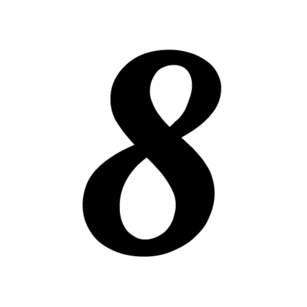 Numbers in Lobster - Black COE 90