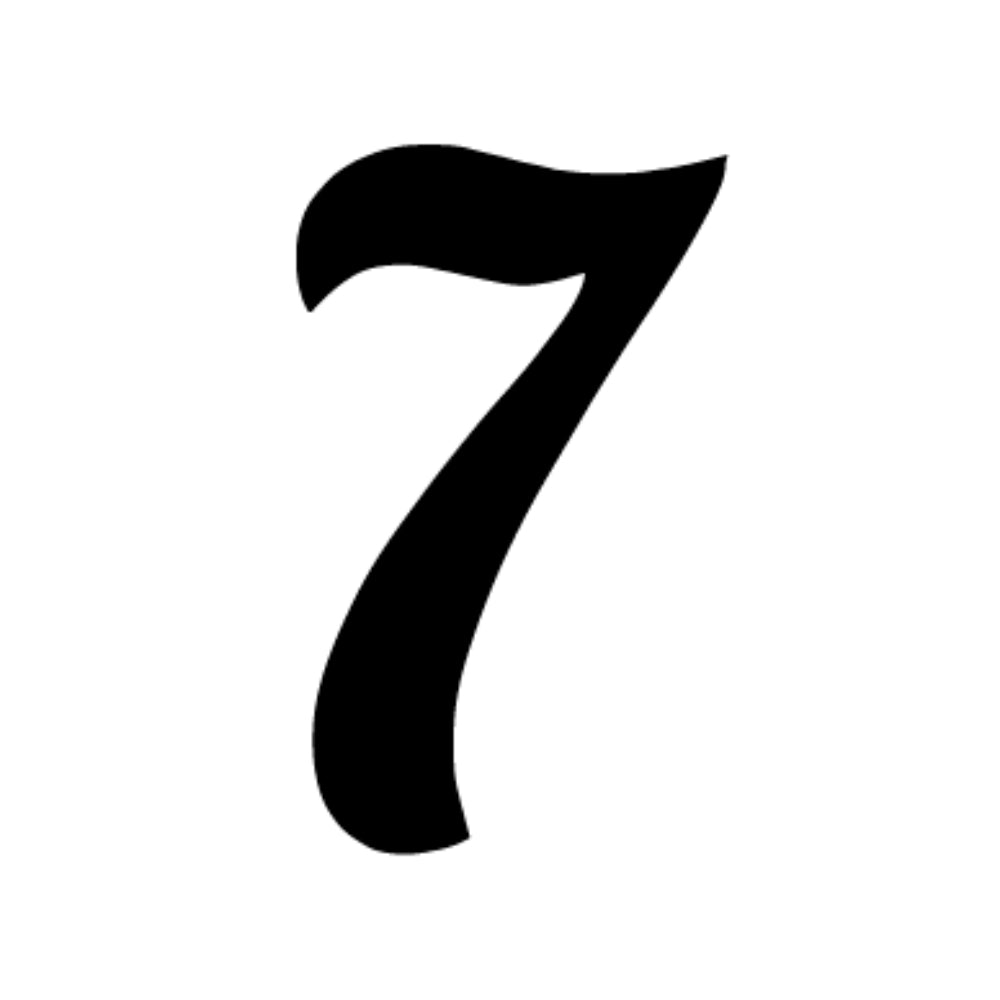 Numbers in Lobster - Black COE 90