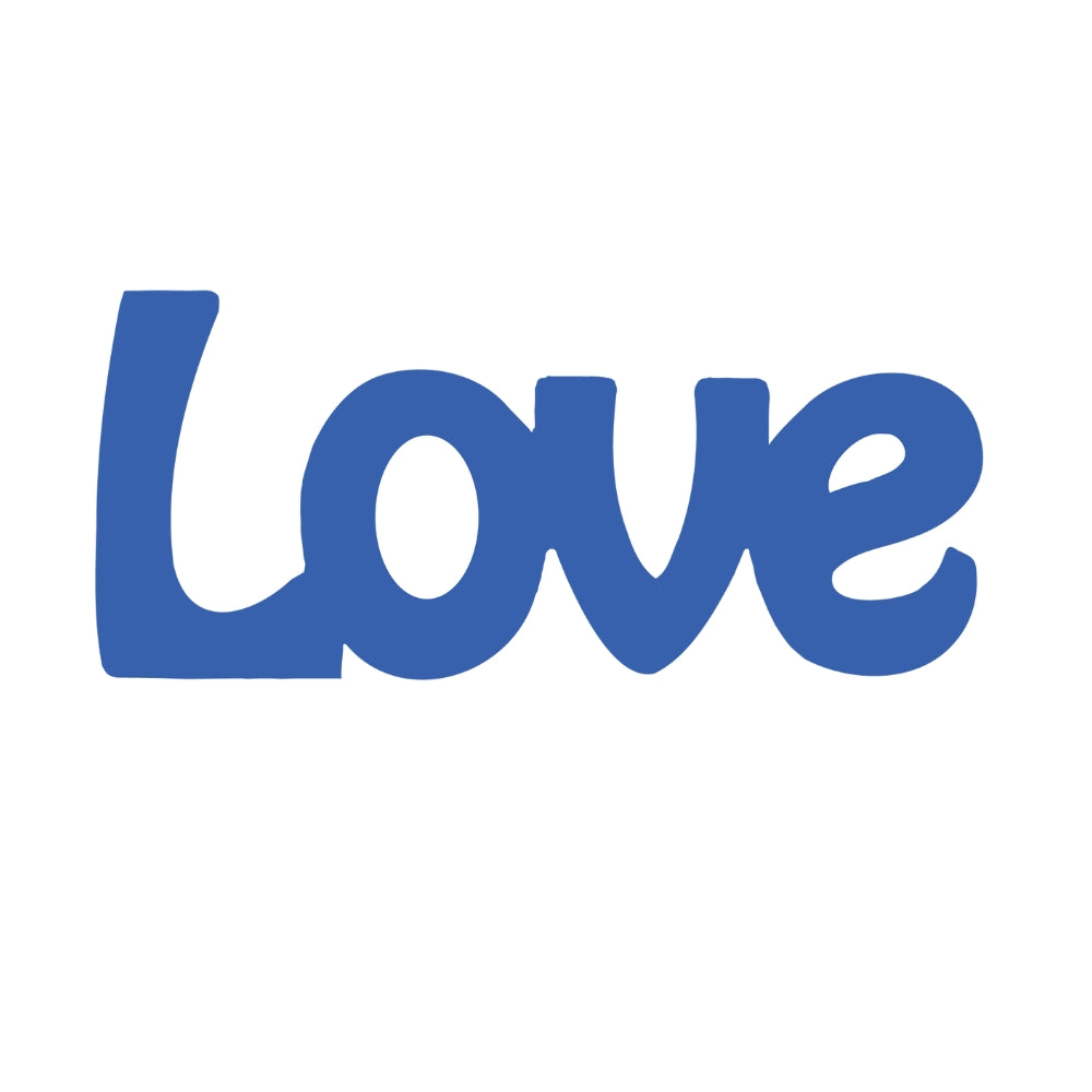 Precut Glass Shape - Love - COE 96