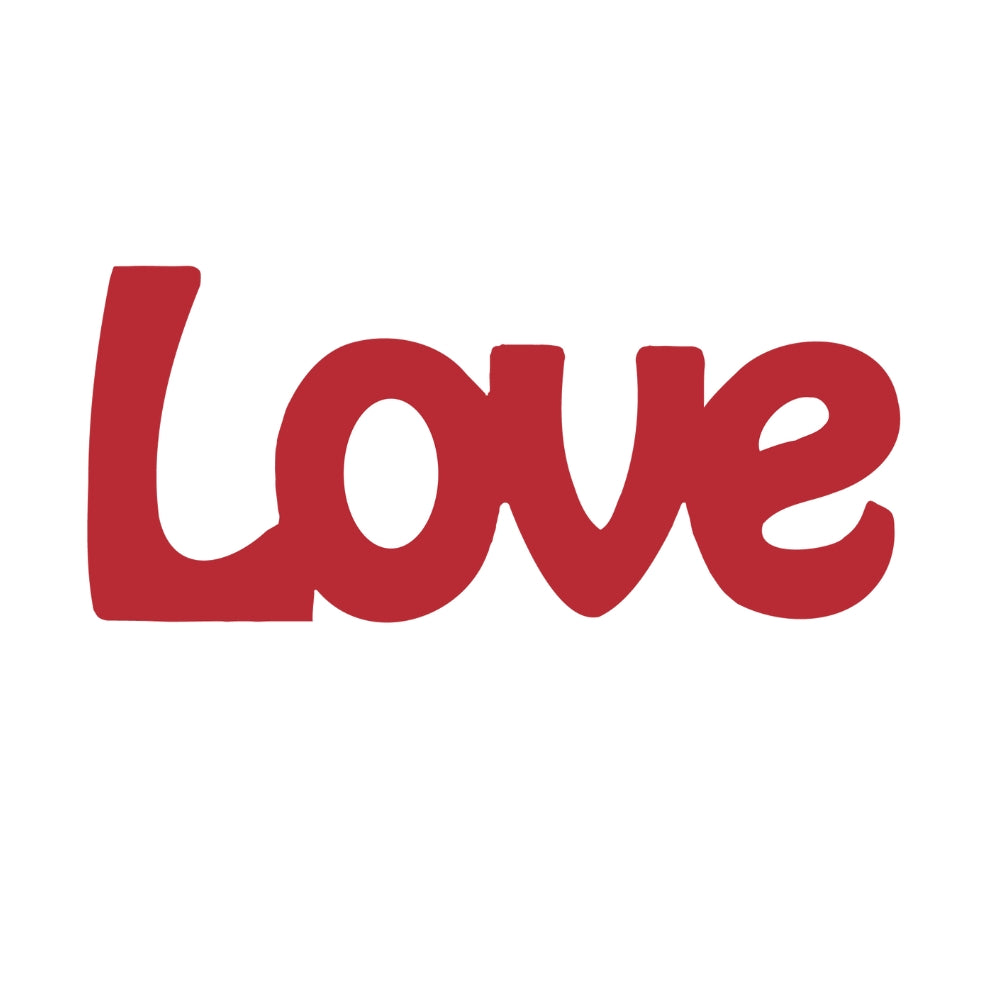 Precut Glass Shape - Love - COE 96