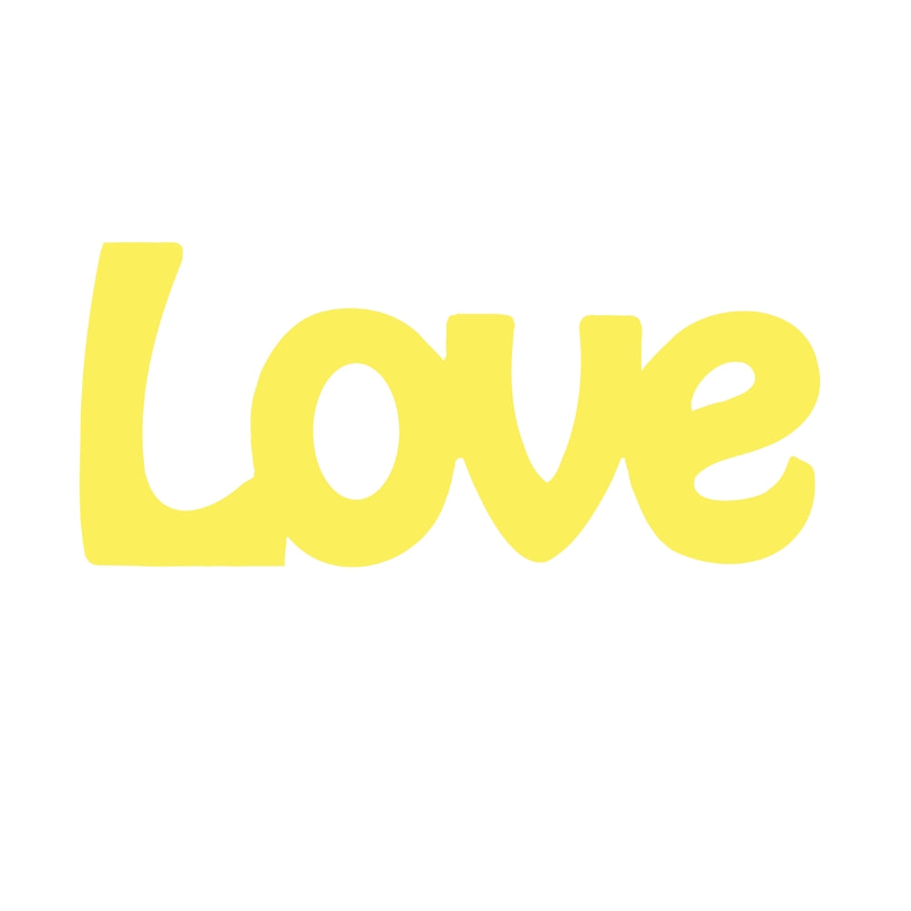 Precut Glass Shape - Love - COE 96