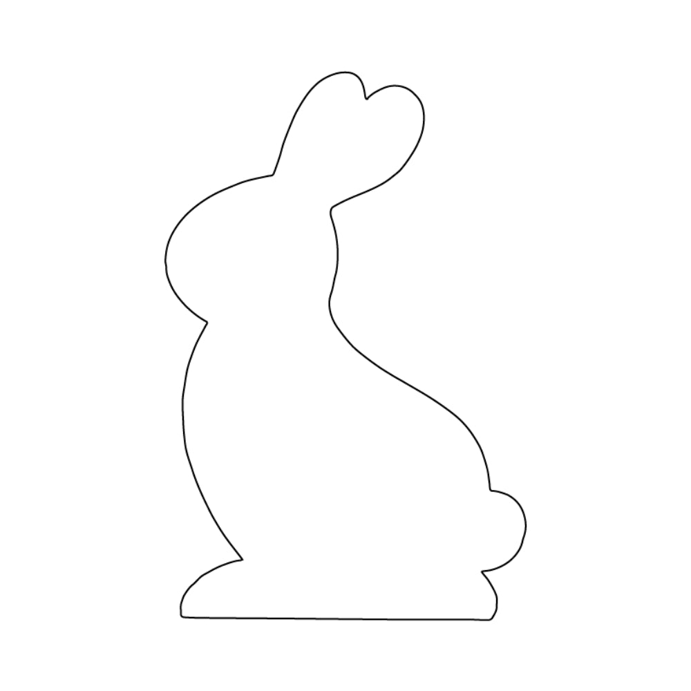 Rabbit Precut Glass Shape - COE 90