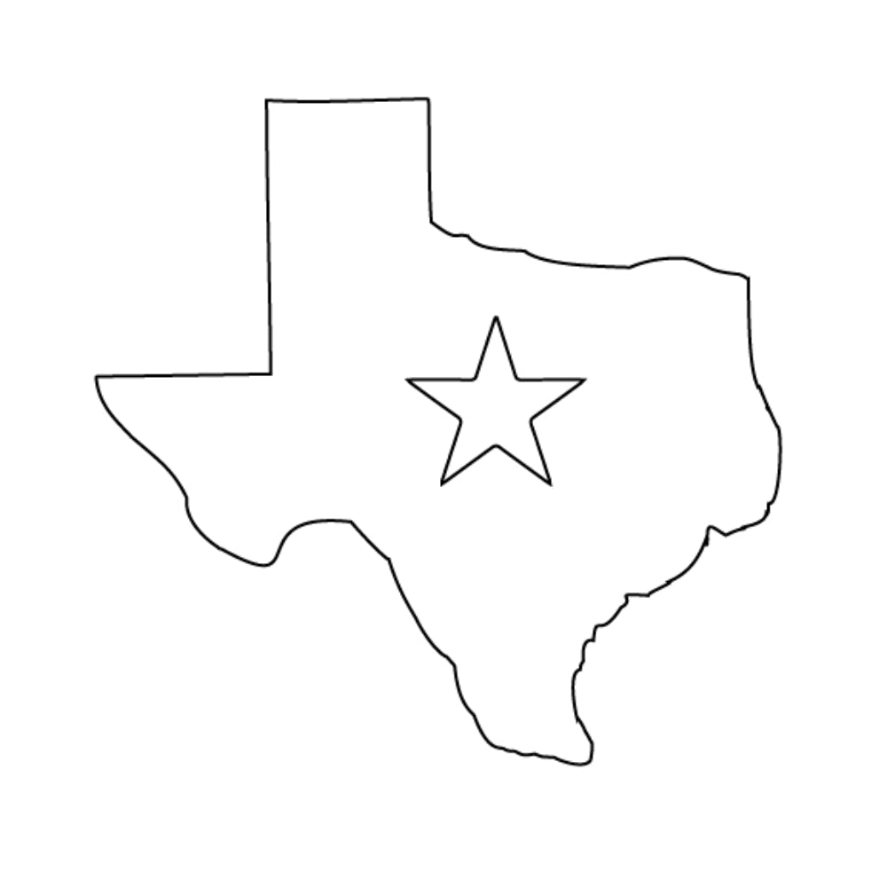 Texas with Star Cut Out - COE 90