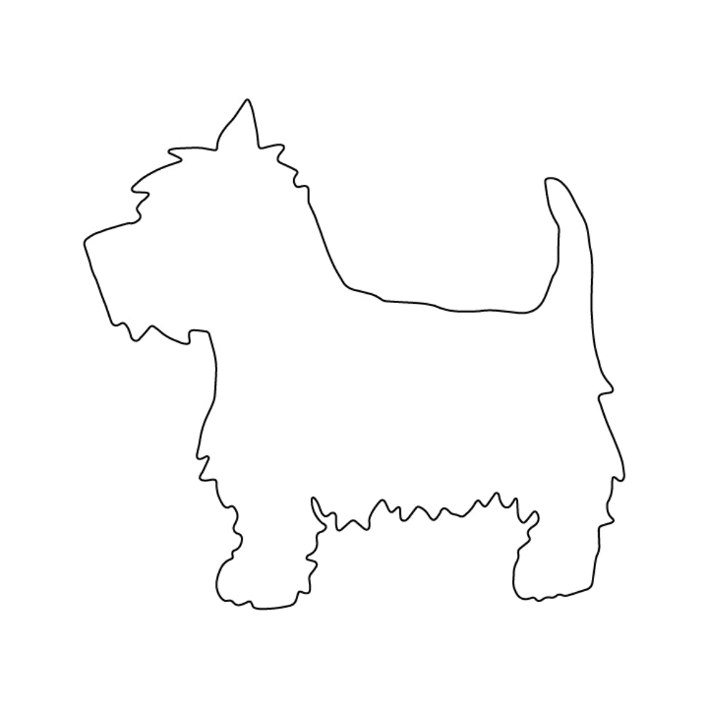 Precut Glass Yorkie - COE 90