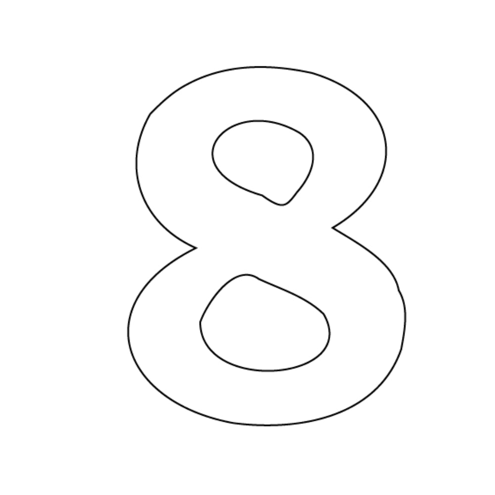 Numbers - Bookman Old Style - Clear COE 90