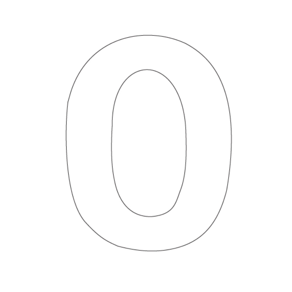 Numbers - Bookman Old Style - Clear COE 90