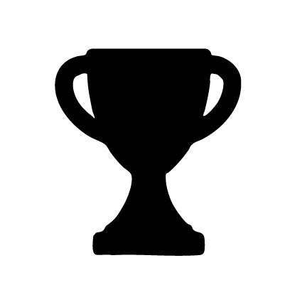 Oceanside COE 96 trophy precut glass shape for fused glass art and awards