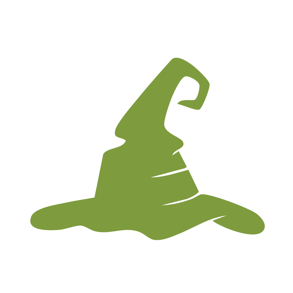 Witch’s Hat Precut Glass Shape – COE 90 Bullseye Glass Halloween Craft