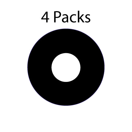 Bullseye COE 90 glass precut wreath ring – white, clear, or black glass