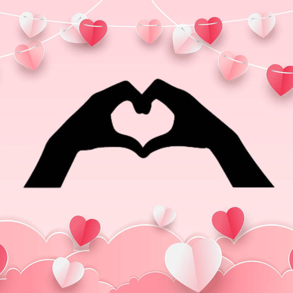 Love Hands Precut Glass Shape – COE 96 Oceanside Glass Heart Design