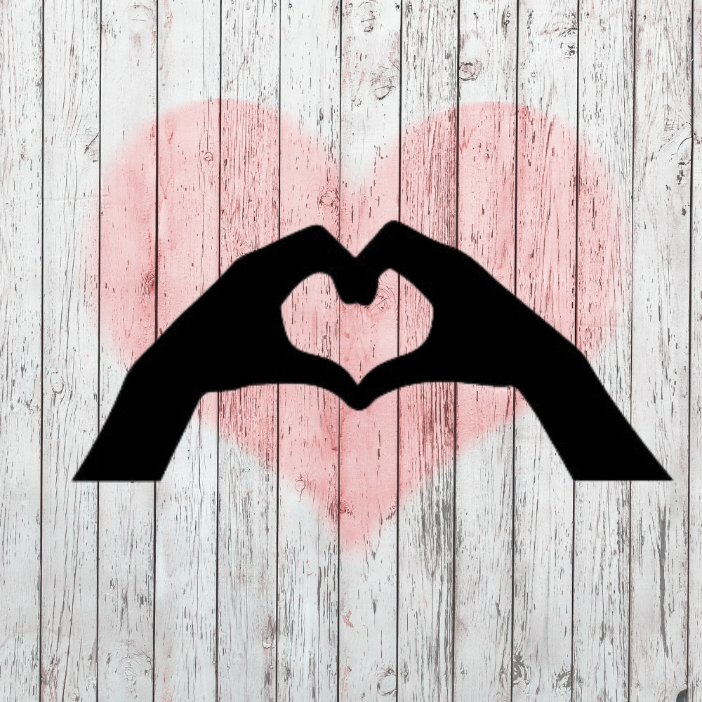 Love Hands Precut Glass Shape – COE 90 Bullseye Glass Heart Design