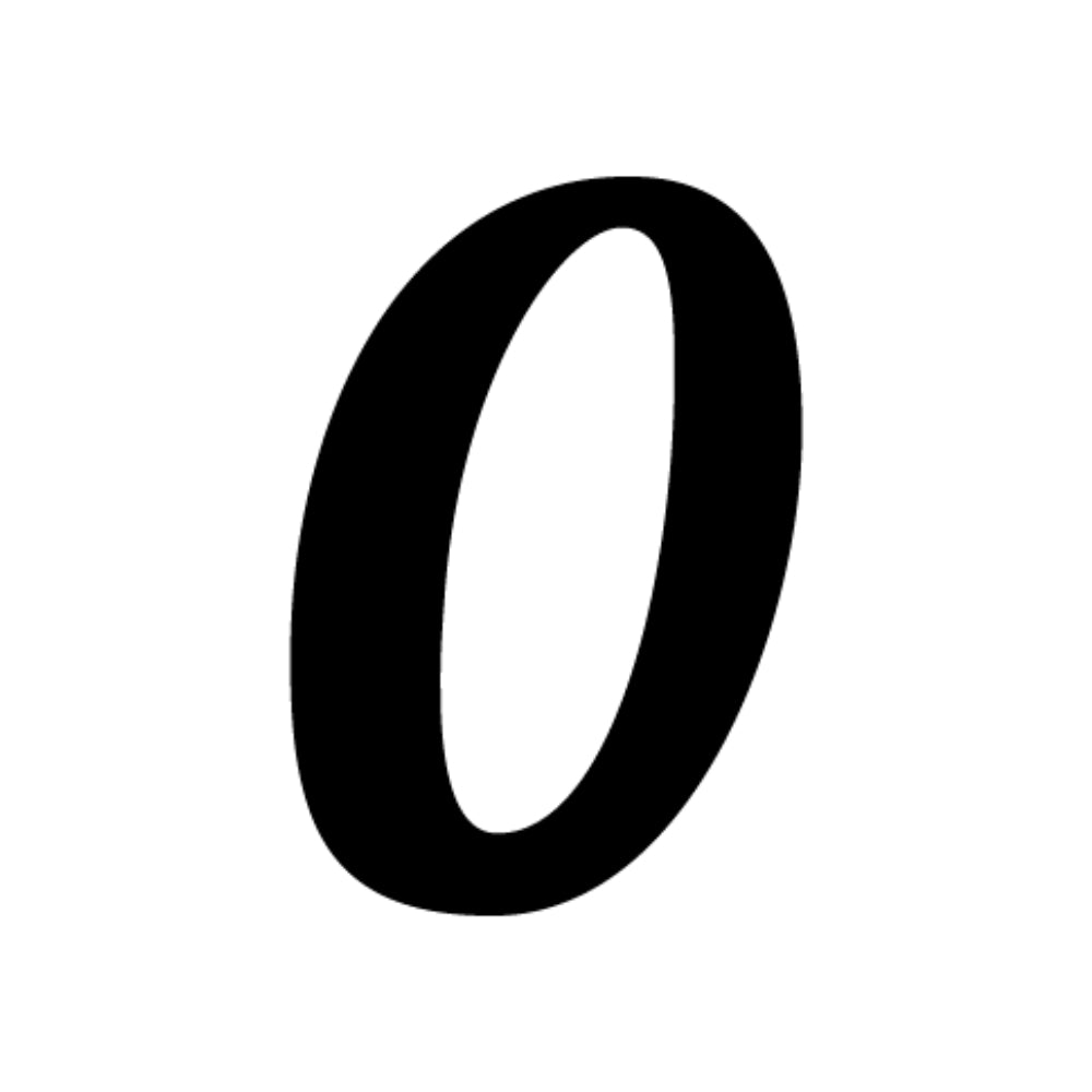 Numbers in Lobster - Black COE 96